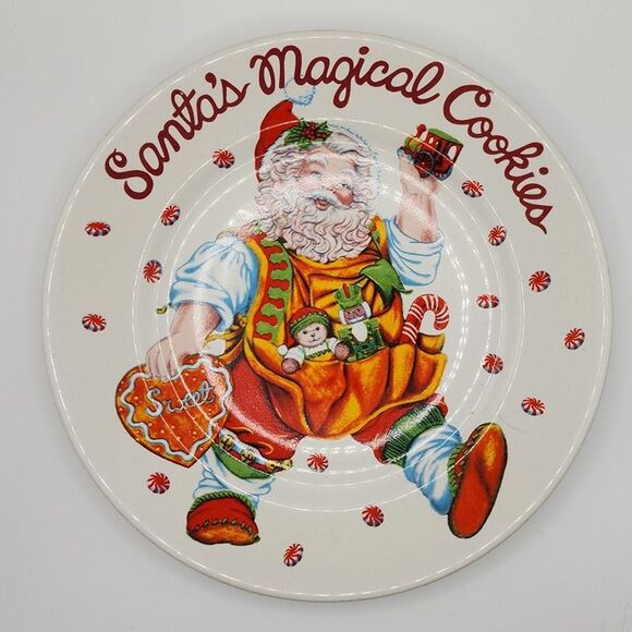 Vintage Santa's Magical Cookies plate and mug - Picture 3 of 10